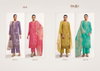 Aira By Omtex Linen Jacquard Ladies Dress Material Wholesale Market In Surat